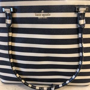 Kate Spade Navy & White Striped Bag